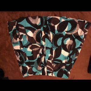multicolored pleated skirt